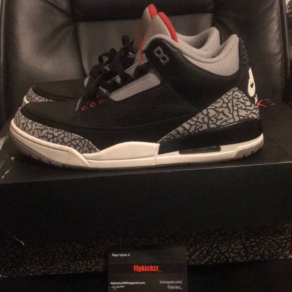 Jordan 3 Black cement